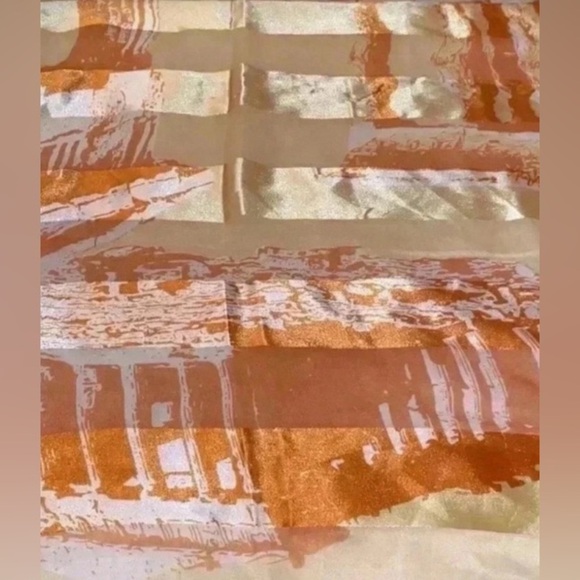 Vintage Roma Greek Colosseum Print Scarf - Picture 2 of 3